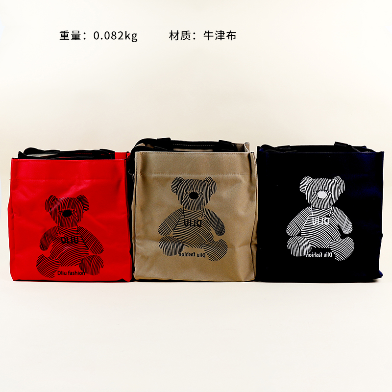 K66 Cartoon Bear Insulation Tote - Image 2