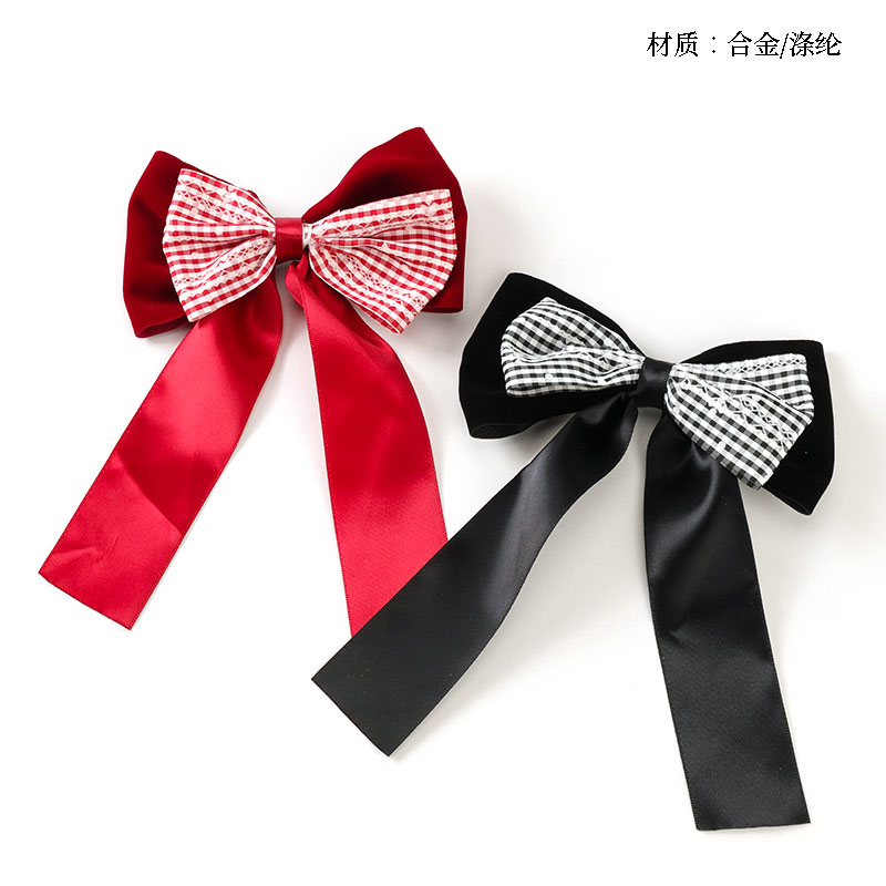 Red Double-strap Bow-tie Duck Clip