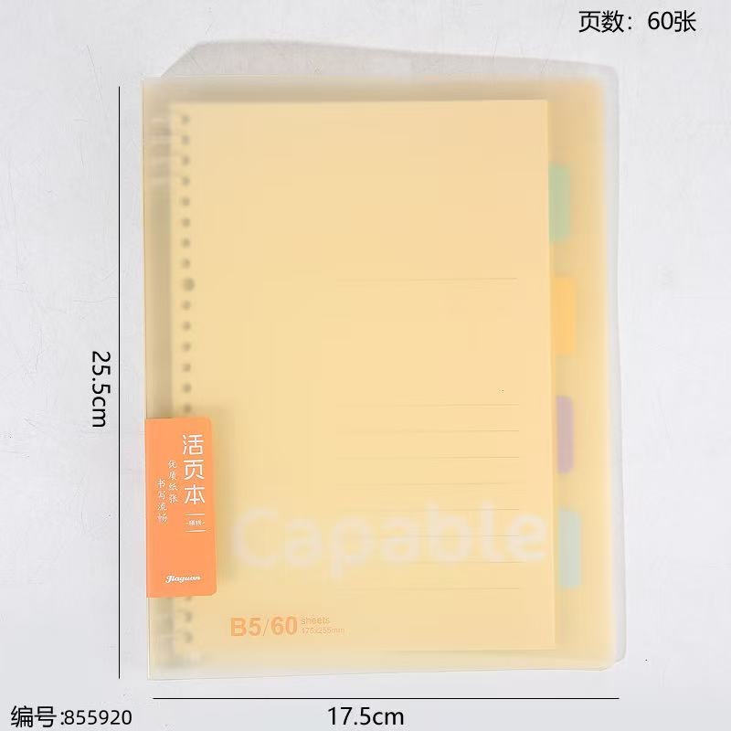 B5 Loose-Leaf Notebook, 60 Sheets 2660