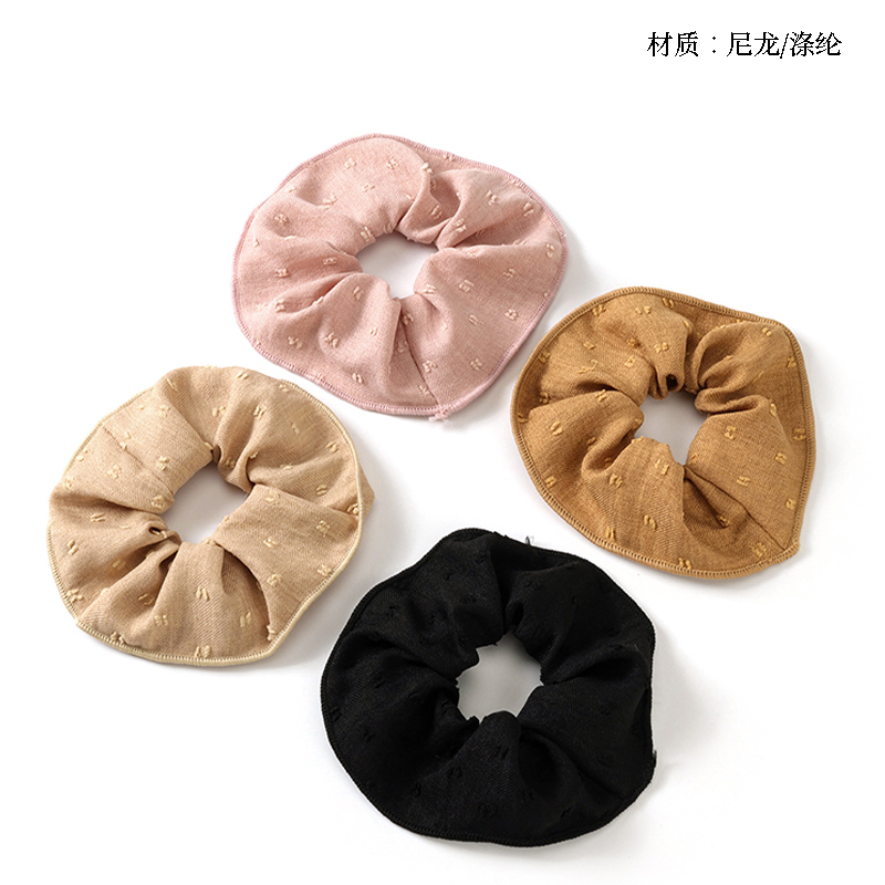Boxed curry color wool hemming large intestine ring (random)