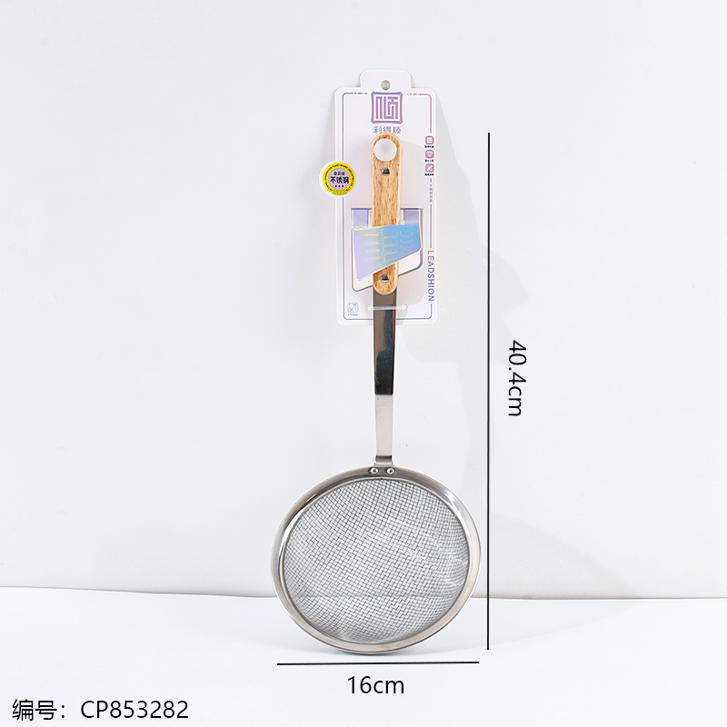 931 Double-Nail Wood Handle Strainer (16cm) 1 x 12