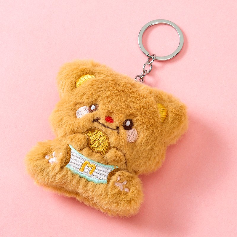 Plush Fish Bear Pendant