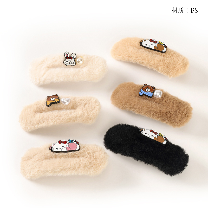 Boxed Cartoon Accessories Plush Large Duck Clip