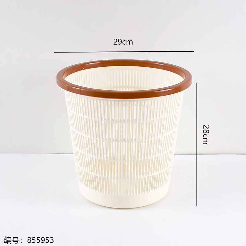 8315 Vertical Stripe Hollow Trash Bin Large 12L