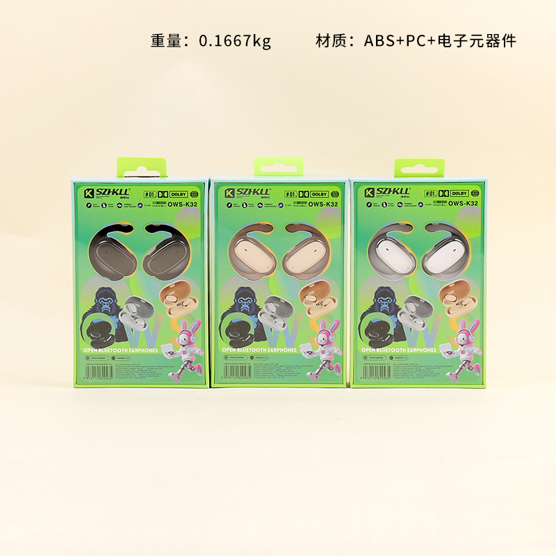 K32 Open Bluetooth Headset (Mixed Color)