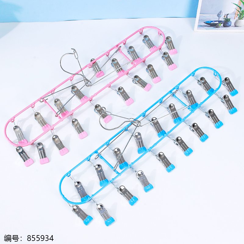 PVC Dipped Oval 18-sock Peg Mixed Color-0074