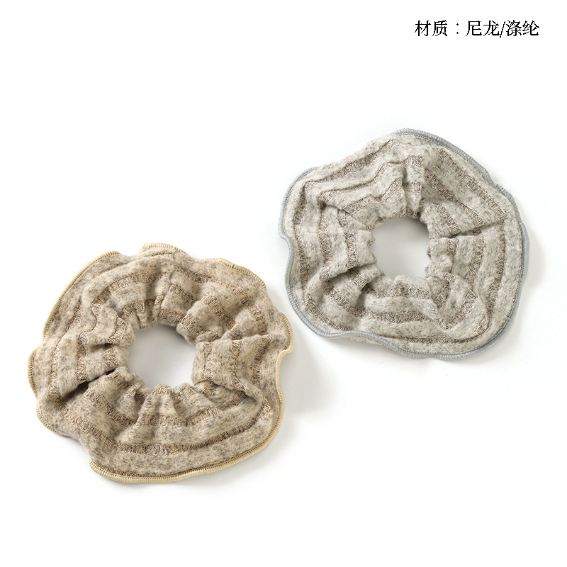 Boxed striped plush edging large intestine ring