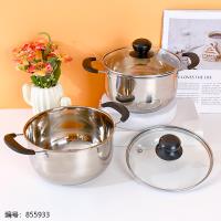 Black 18cm Double Handle Soup Pot