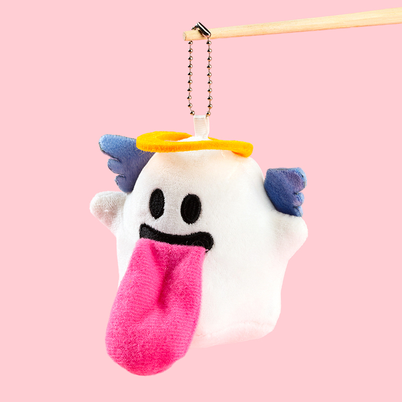 Cute long tongue angel pendant