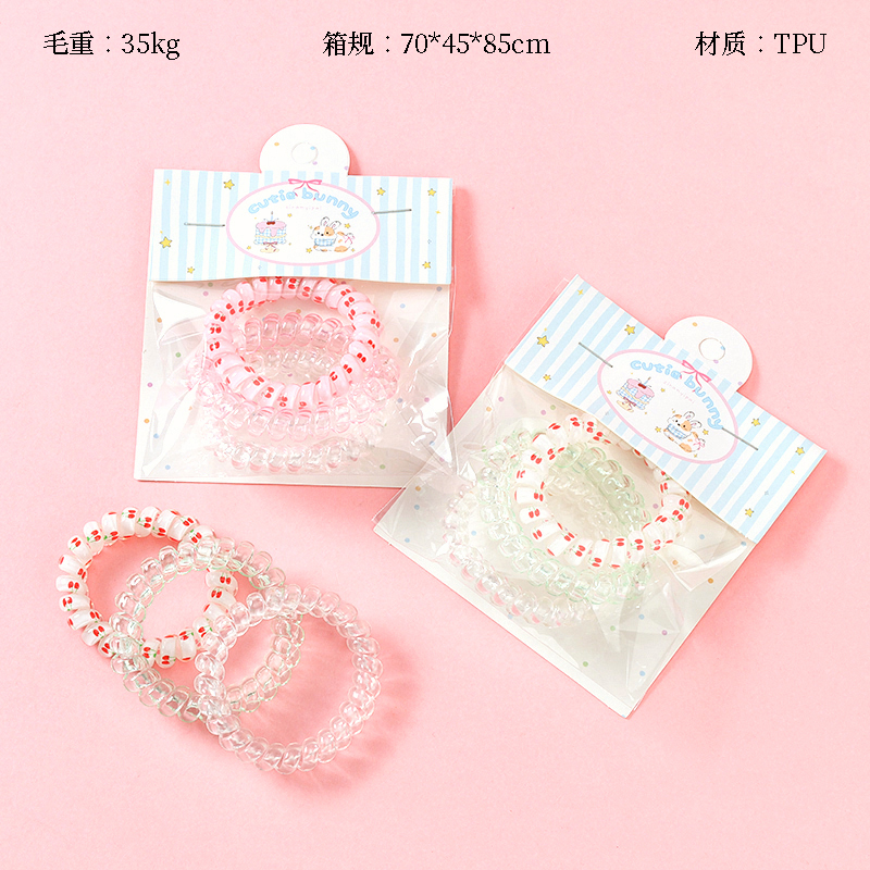 Boxed three cherry printed nail card telephone line