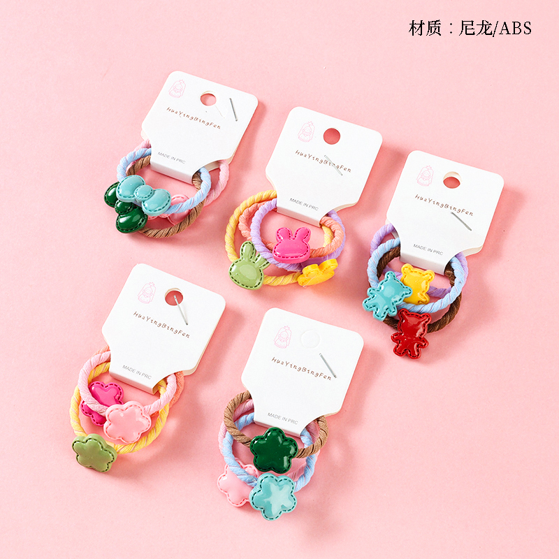 Long bar candy color accessories children's rubber band