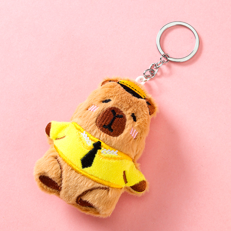 Plush Dressing Card Leather Pendant