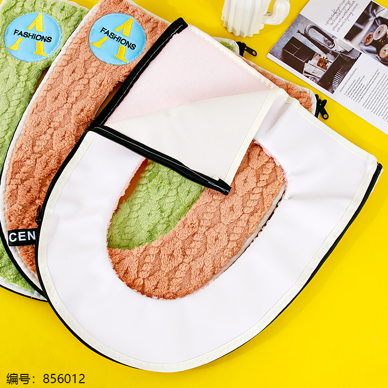 265 Enlarged Fashion Warm Zipper Toilet Seat Cover