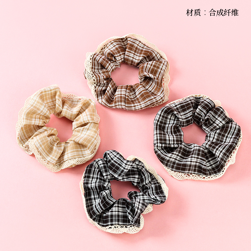 new lace plaid large intestine ring