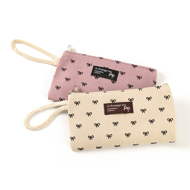 Túi đựng điện thoại di động có nhãn hình nơ (loại xách tay)