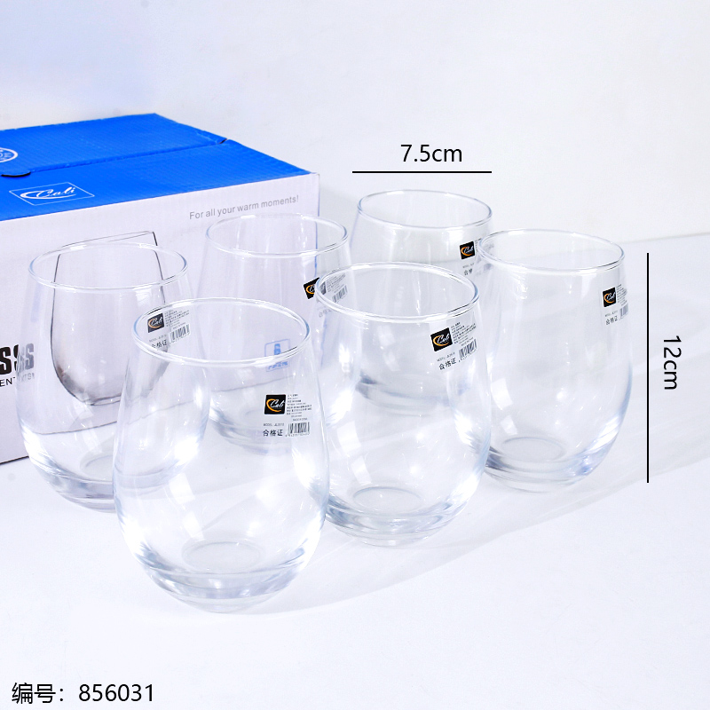 Glass Water Cup Single JL3510