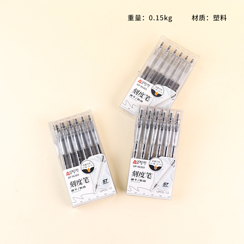 96369 gel pen (12 black)