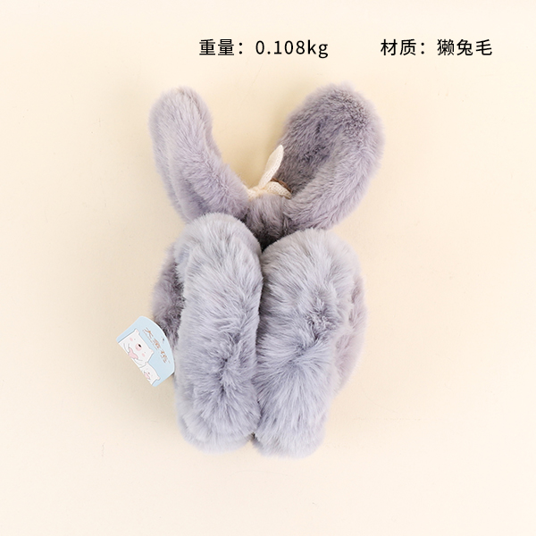 Knitted rabbit warm earmuffs - Image 2