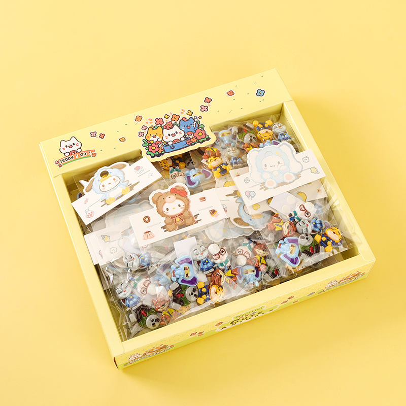 T-2014 resin animal stickers