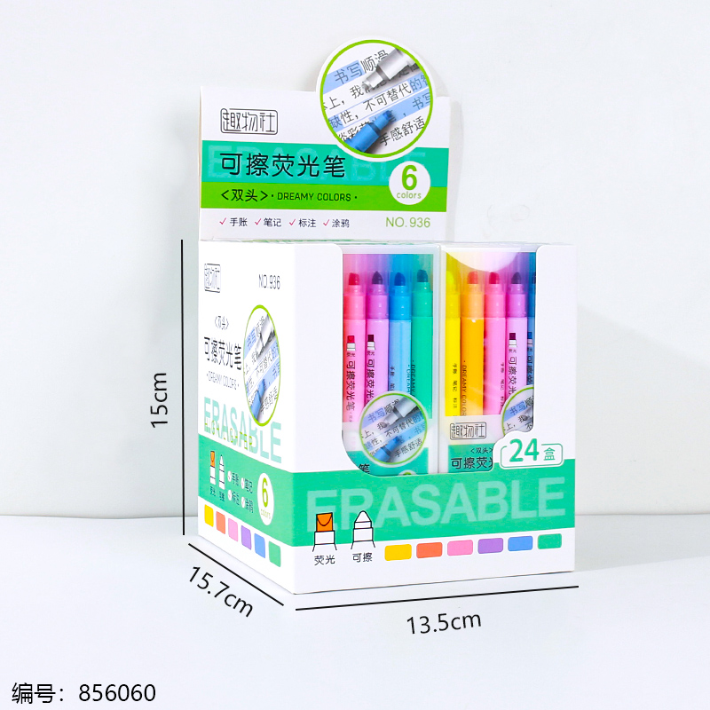 936-6 Erasable Highlighter 1 x 24