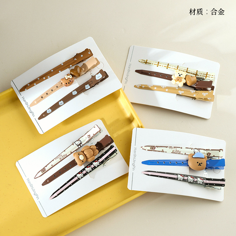 Boxed cartoon printing accessories pointed duck clip