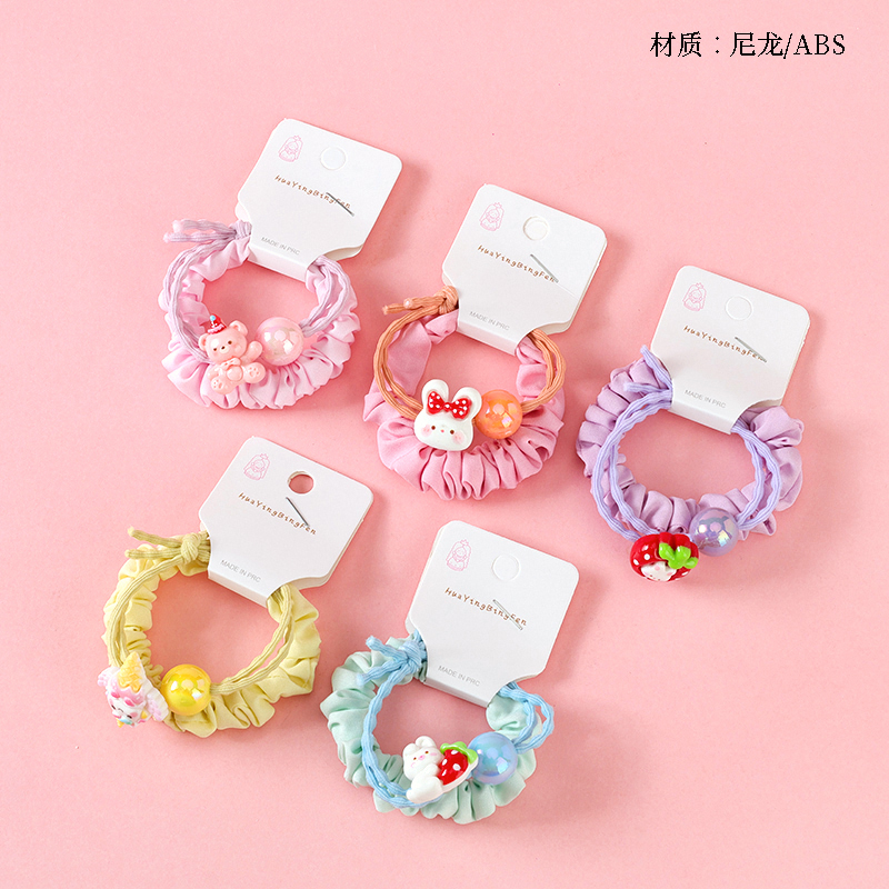 Long strip color cartoon accessories rubber band (1 1)