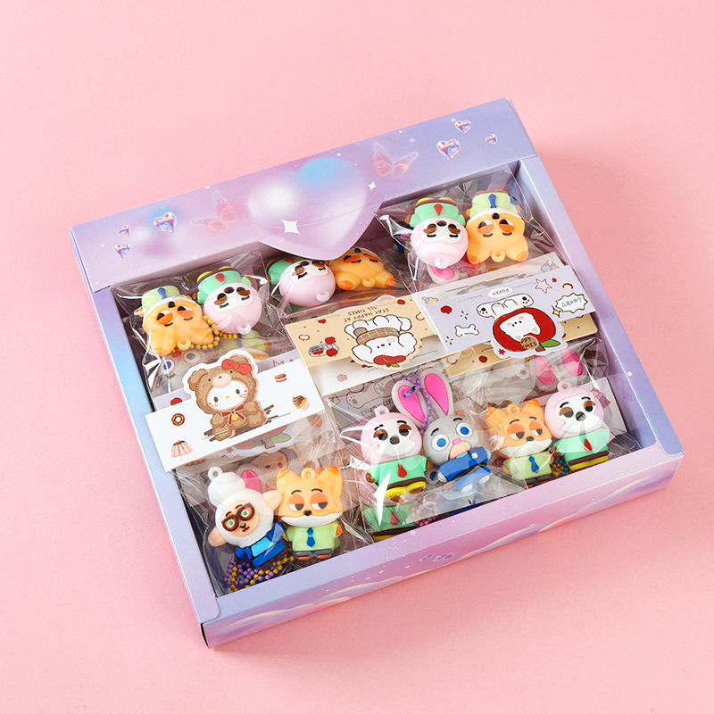 T-2004 silicone animal city pendant (2 Pack)