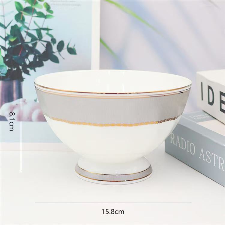 6-inch Gold Ceramic Bowl /7