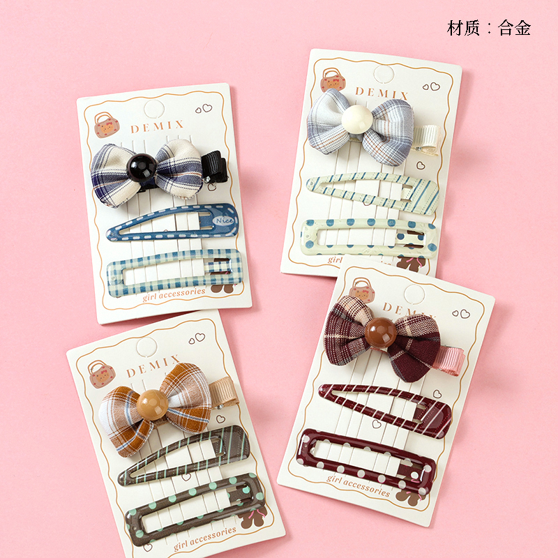 Boxed bow tie accessories printed BB clip set