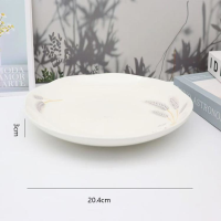 8-inch Lotus-edge Plate With Box and Code
