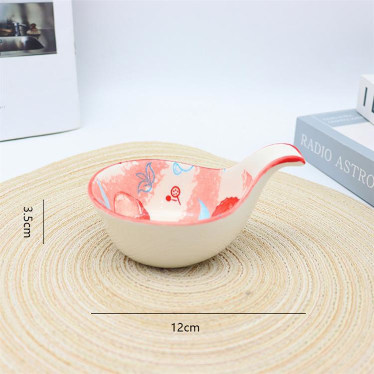 4.75-inch Large Short-Handle Spoon (Lychee) / 12 pcs