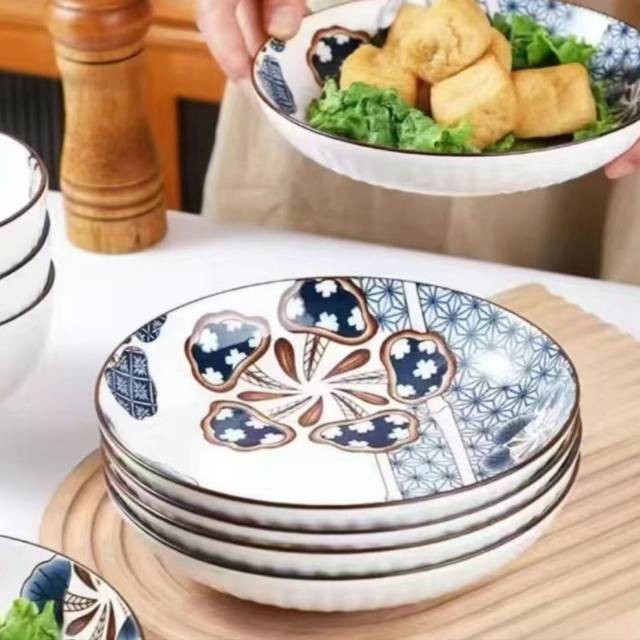 7-inch Vertical Stripe Plate
