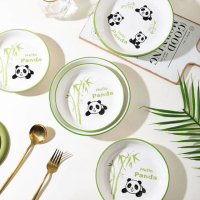 7 Inch Panda Pattern Plate(Special Price)/60