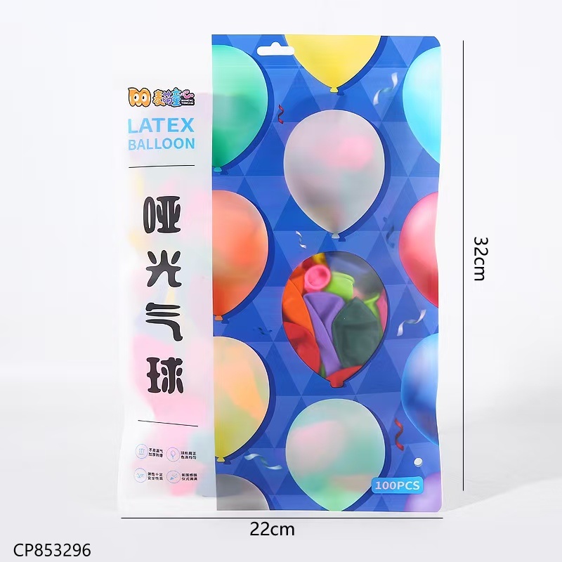Matte Latex Balloons-Mixed Color-010-15