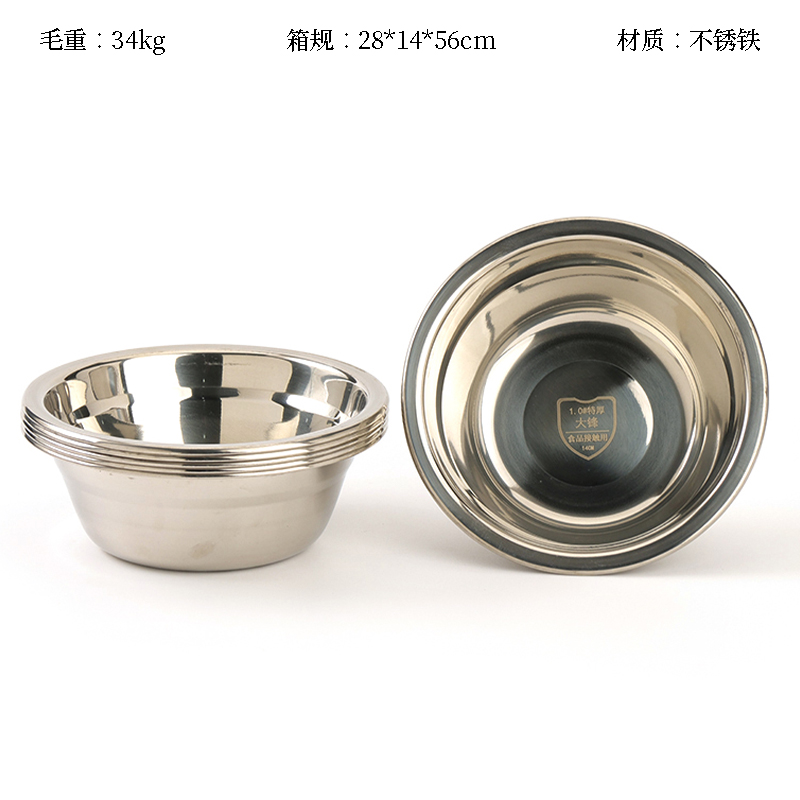 201 extra-thick soup basin 14cm (non-magnetic)