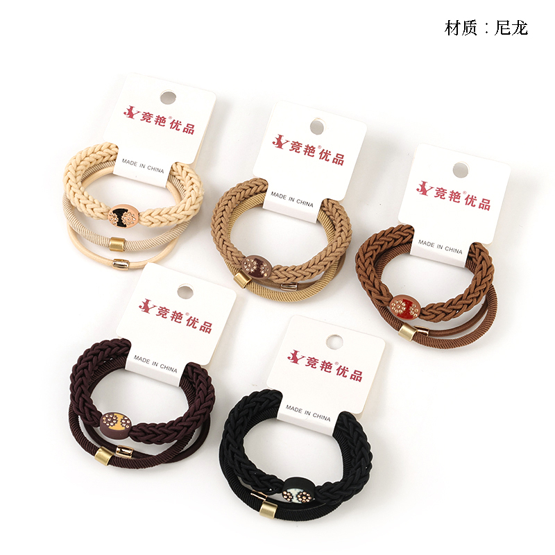 New 3 accessories curry color rubber band
