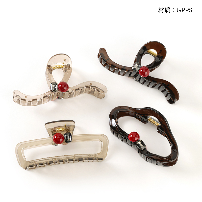 13cm red pearl zircon accessories large claw