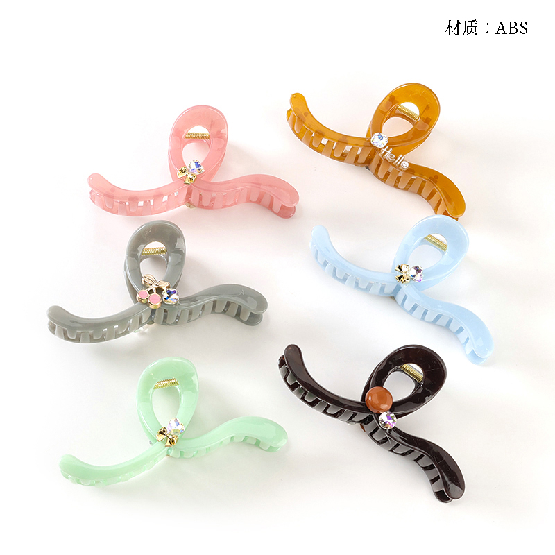 Candy color double-sided crystal accessories claw (13cm)