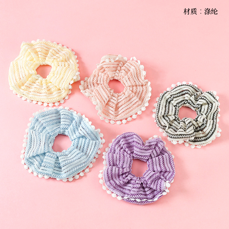 Korean-style hollow lace large intestine ring