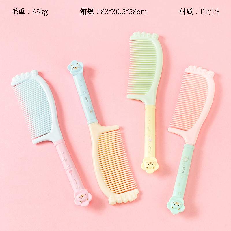 4372 cartoon flower handle comb