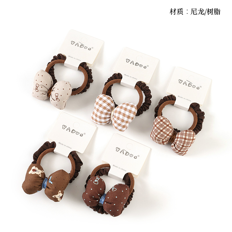 Boxed new cotton bow tie rubber band (1 1)