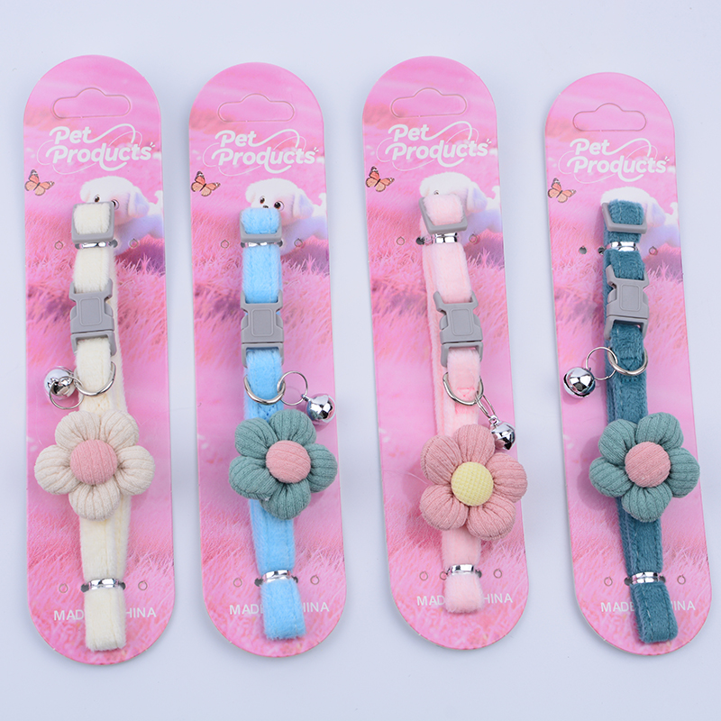 0915 Crystal Velvet Flower Bell Collar (1.0)