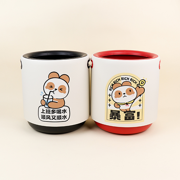 2217 printed double-layer trash can (mixed) - Image 3