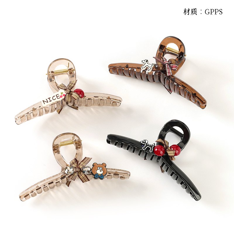 Phụ kiện nơ cổ hình hoạt hình 13cm, móc cài lớn