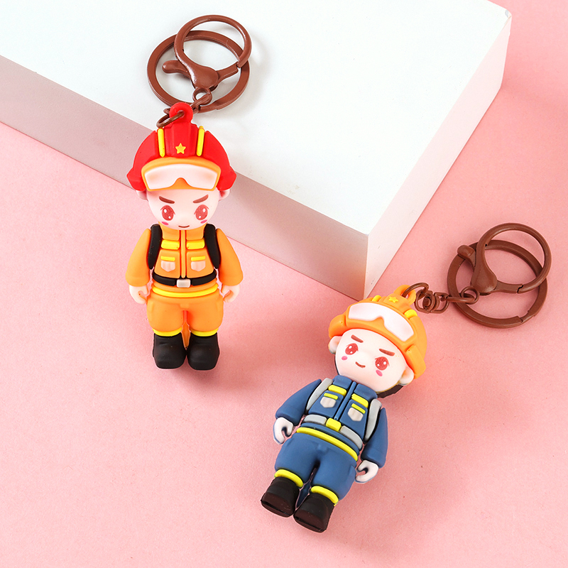 Cartoon firefighter pendant