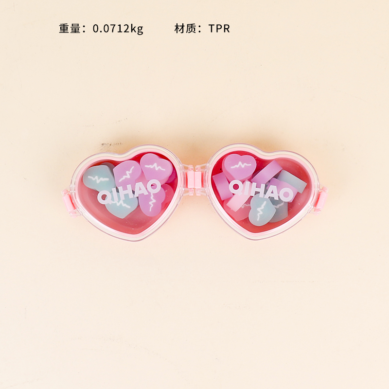 8630 cao su hình trái tim bằng thủy tinh