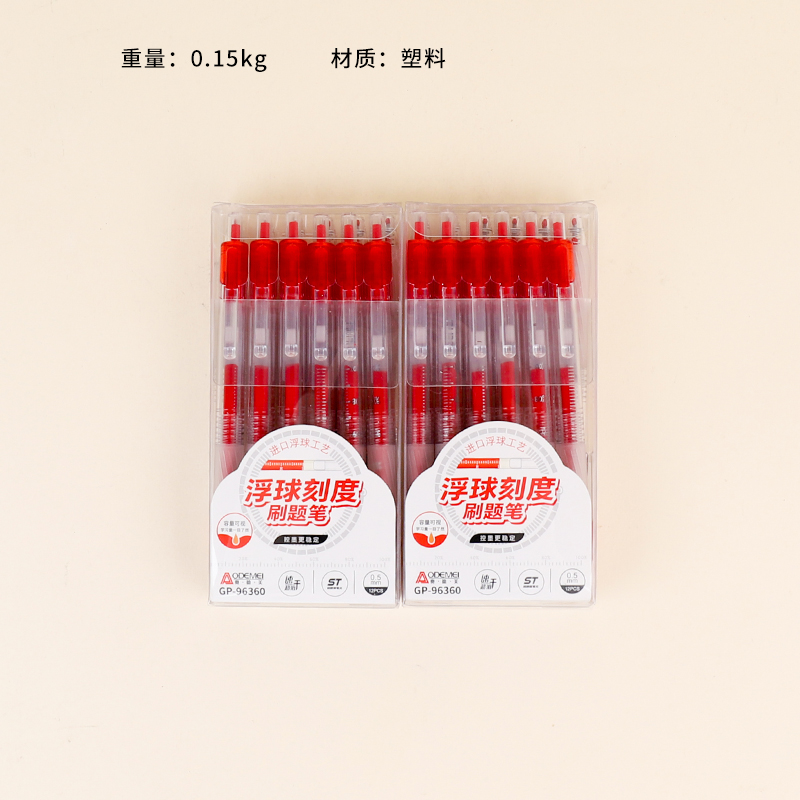 96360 gel pen (12 red)