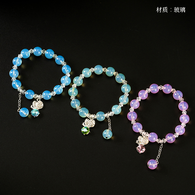 Simple Zircon Butterfly Bracelet