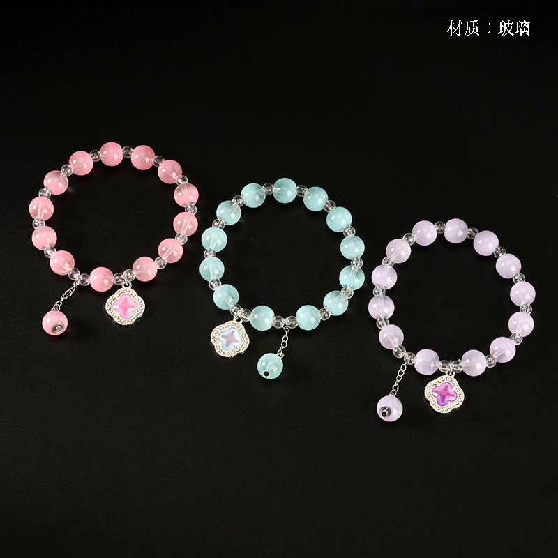 Fresh diamond clover bracelet