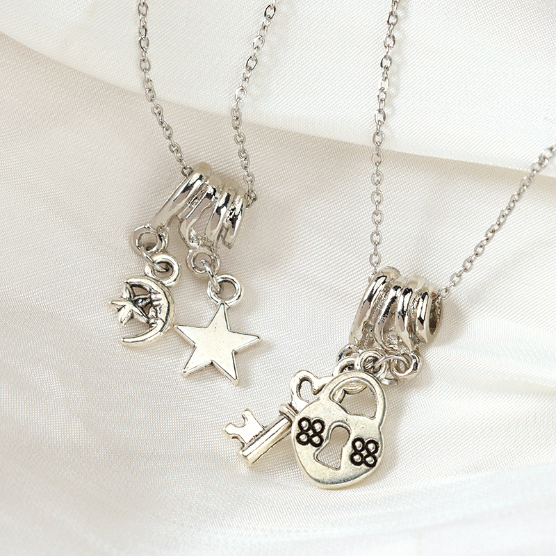 New Antique Double Pendant Necklace